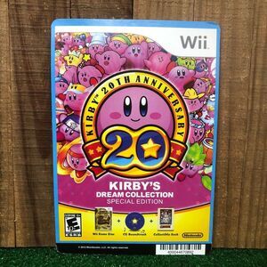 NINTENDO WII KIRBY'S 20TH ANNIVERSARY BLOCKBUSTER VIDEO BACKER CARD -NO GAME